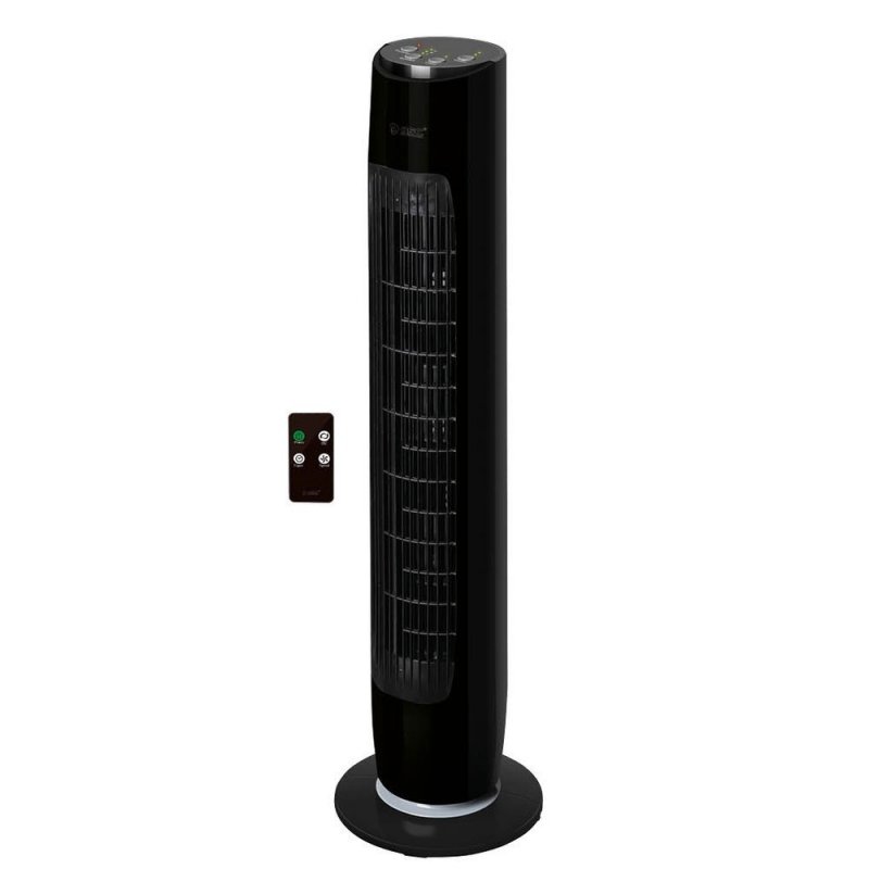 Garsaco Ventilador de Torre con Mando 45W Negro