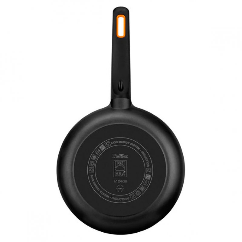 Mixeur Cuisine BRA Efficient 31cm - Acier Inoxydable Et Silicone - Orange - Lave-vaissable