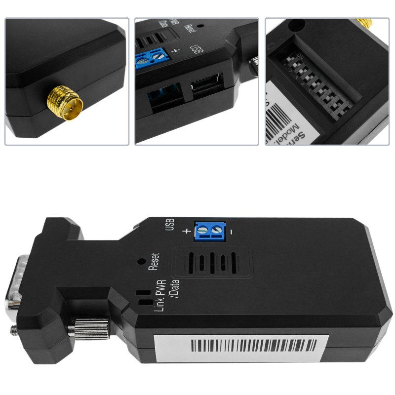 BeMatik Adaptador Inalámbrico Bluetooth RS232 DTE DCE DB99 V4.2 BLE con ...