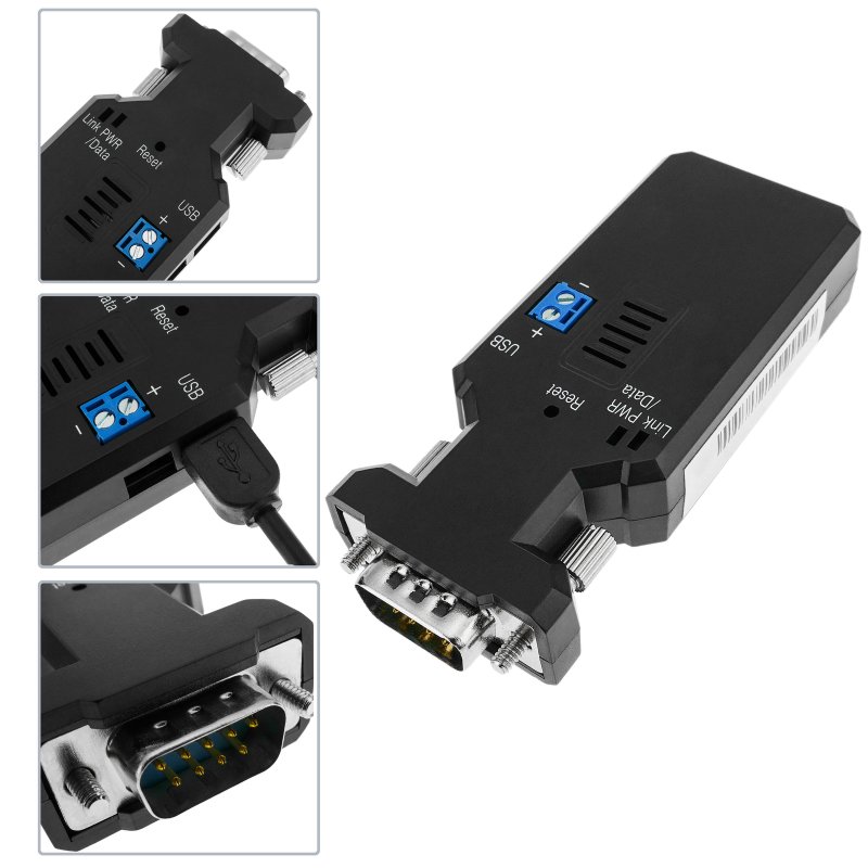 BeMatik Adaptador Inalámbrico Bluetooth RS232 DTE DCE DB99 V4.2 BLE con ...