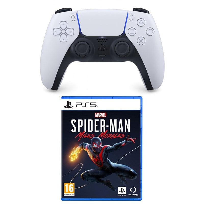 PS5 DualSense Controller & Marvel's Spider-Man: Miles Morales Game