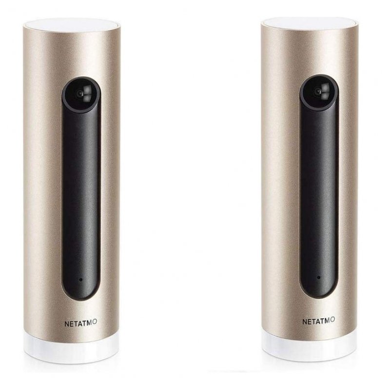 Pack De 2 Caméras Extérieures Netatmo - Éclairage Intégré, Détection Intelligente, 1080p, Sans Abonnement