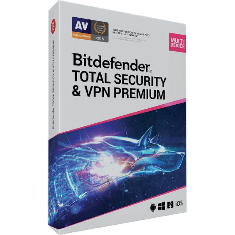 Bitdefender Total Security & VPN Premium Licence 1 an 10 appareils ...