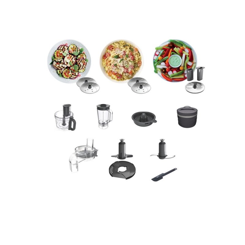 Kenwood FDP 65.450 WH Robot da Cucina 1000 W 3 L Acciaio inossidabile Kenwood FDP 65.450 WH Robot da Cucina 1000 W 3 L Acciaio inossidabile