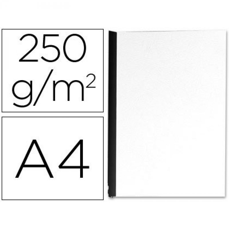 Couverture de Reliure Q-connect Carton Din A4 Simili Cuir Blanc Boîte ...
