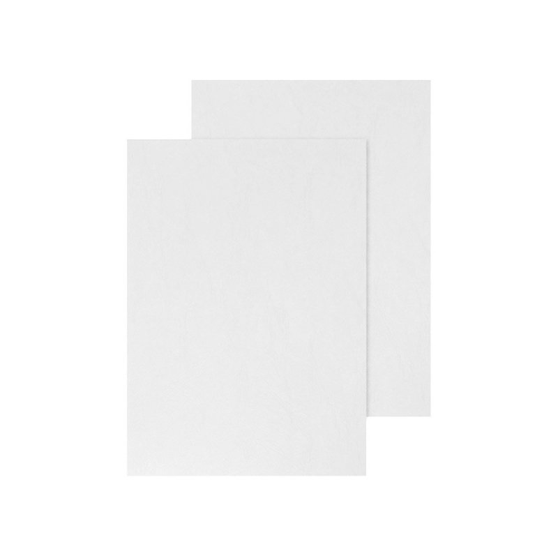 Couverture de Reliure Q-connect Carton Din A4 Simili Cuir Blanc Boîte ...