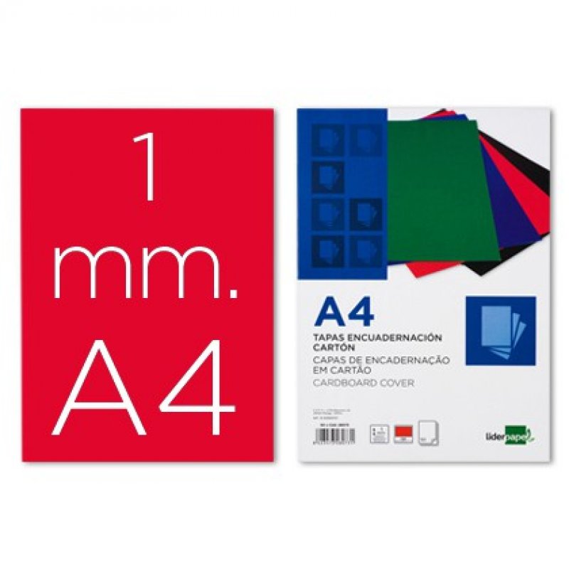 100 Couvertures Reliure Carton A4 250g/m² Bleu Brillant - Pour Reliure à Spirale