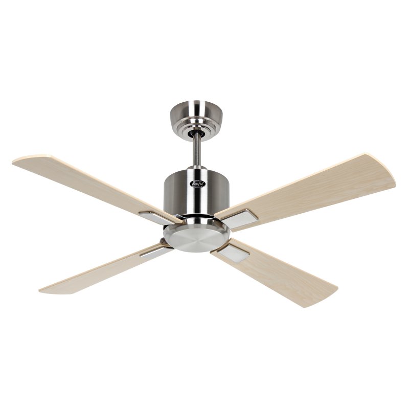Casafan 942121 Eco Neo III Ventoinha de Teto 103cm 22W Cromada Escovada/Ácer ou Faia