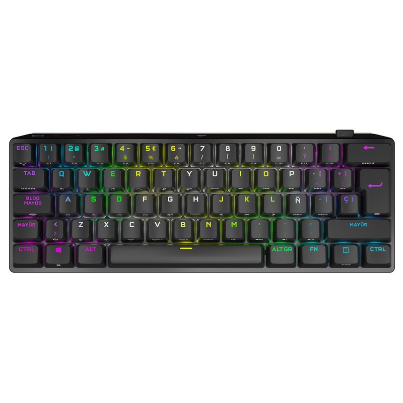 teclado gamer mecanico exclusivamente para juegos mini teclados multi color  LED