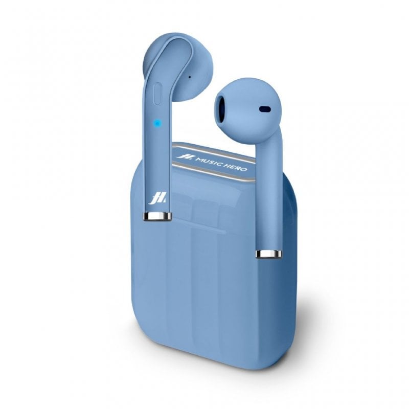 SBS Style Auriculares Inalámbricos con Estuche de Carga 300 mAh Azul
