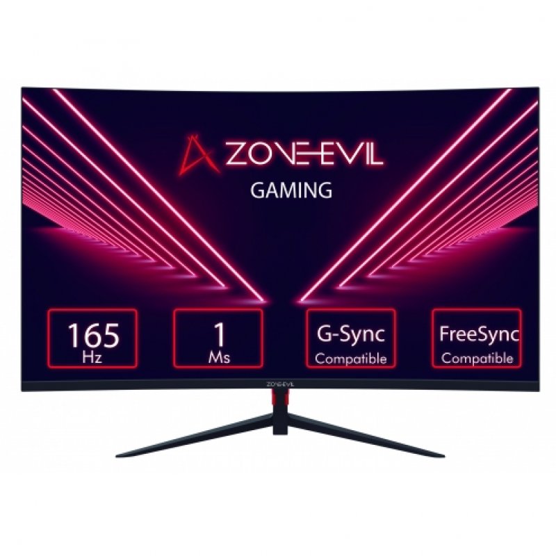 Zone Evil ZEAPGMVC2716501 27 LED FullHD 165 Hz Courbe FreeSync