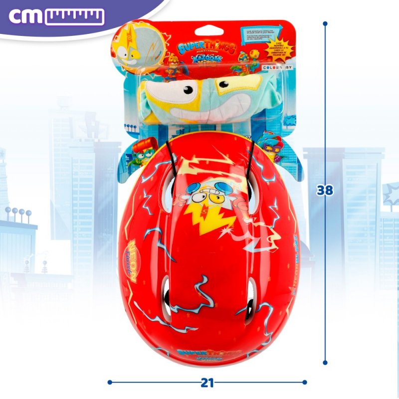 Casco Con Funda 3d Neon Blast Superthings - Multicolor | Sprinter MKP
