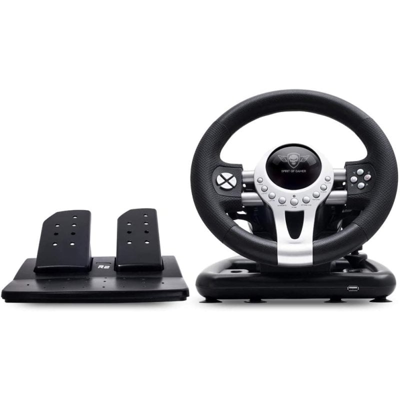 Pack Volant race wheel pro 2 avec levier de vitesse + Pédalier pour PS4 /  PS3 / Xbox one / Switch / PC au meilleur prix