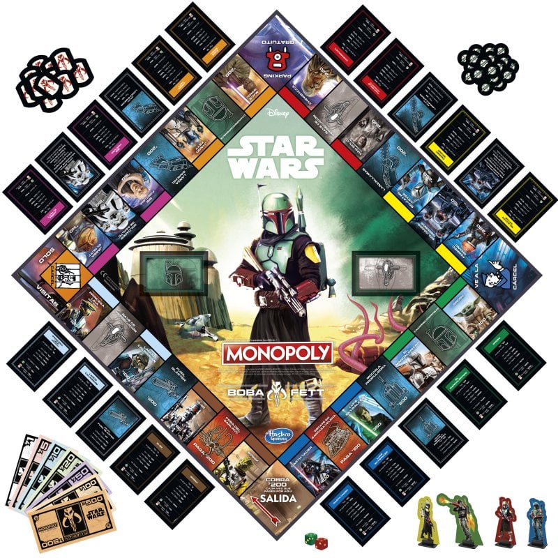 Hasbro Original Monopoly: Star Wars Boba Fett Versão em espanhol Jogo de  tabuleiro