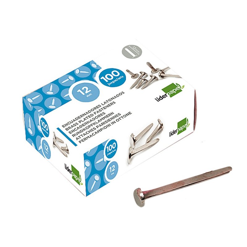 Classeurs Liderpapel Nickelés N.8 40 Mm Boîte de 100 Unités