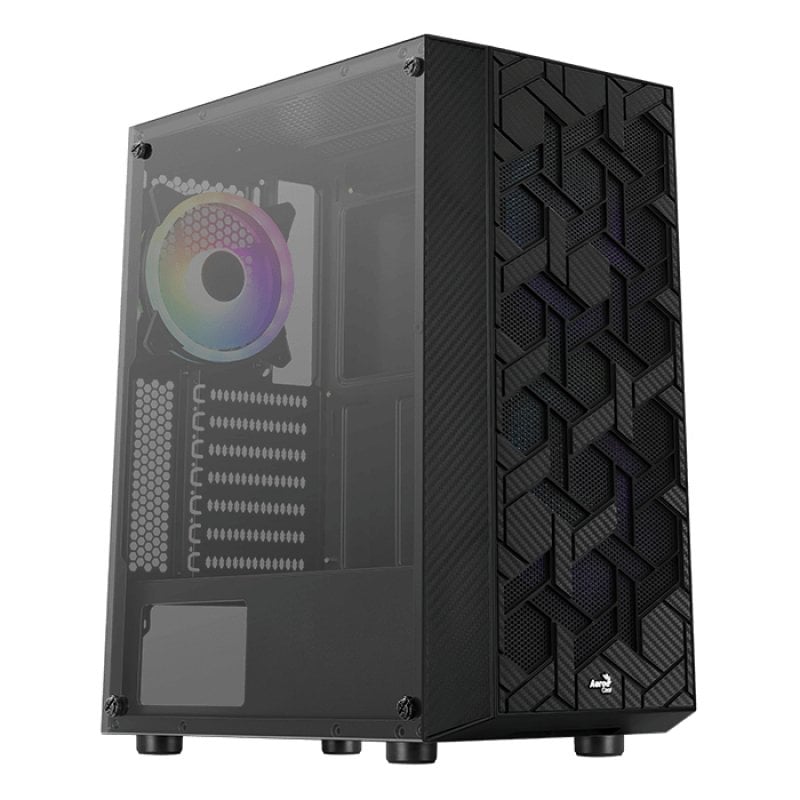 Image of Aerocool Hive Vetro temperato USB 3.2 ARGB Nero