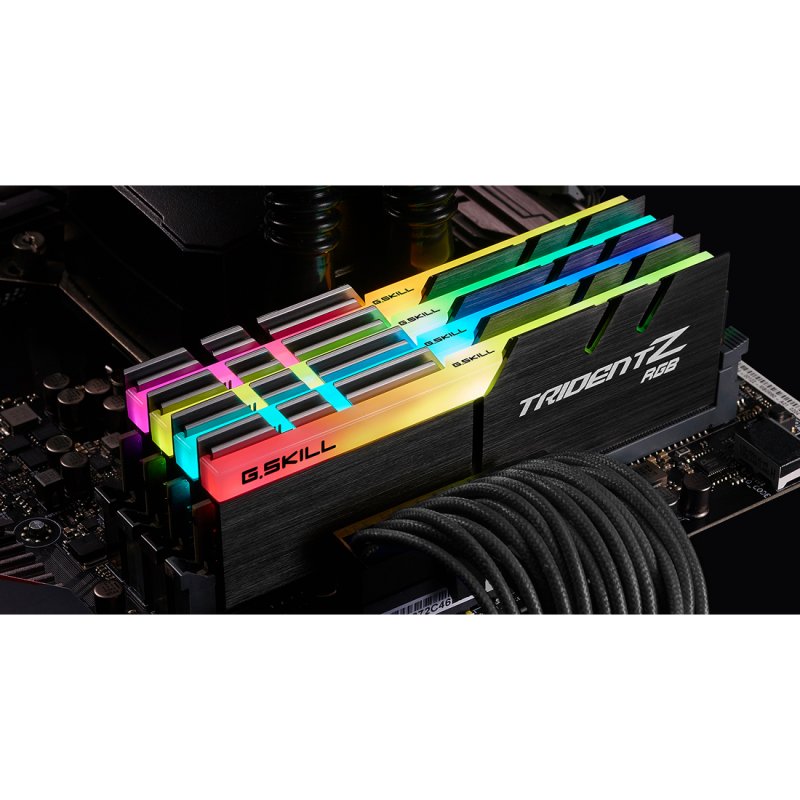 G.SKILL Trident Z  64GB DDR4メモリ G.SKILL 64GB DDR4 TridentZ RGB 3600Mhz PC4-28800 CL18 1.35V Dual