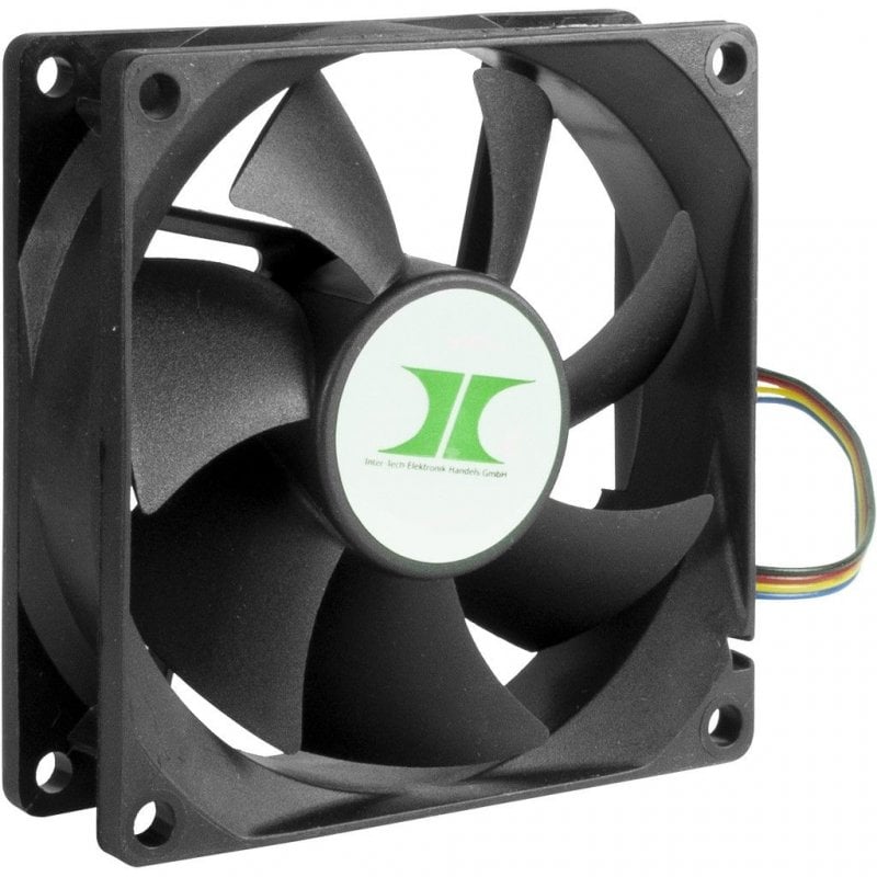 Inter-Tech 88887290 Pack de 4 Ventilateurs IPC 80 mm