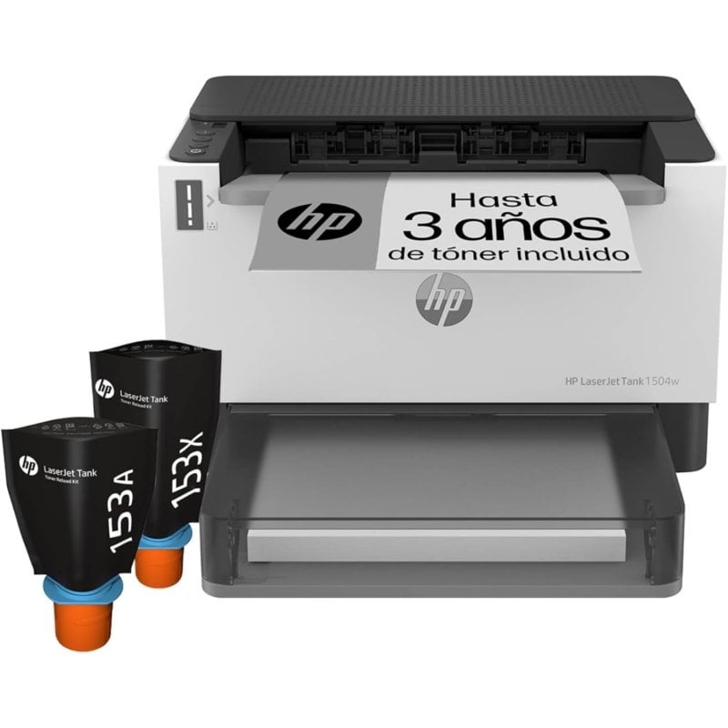 Image of HP LaserJet Stampante Tank 1504w, Bianco e nero, Stampante per Aziendale, Stampa, dimensioni compatte risparmio energetico Wi-Fi dual band cod079