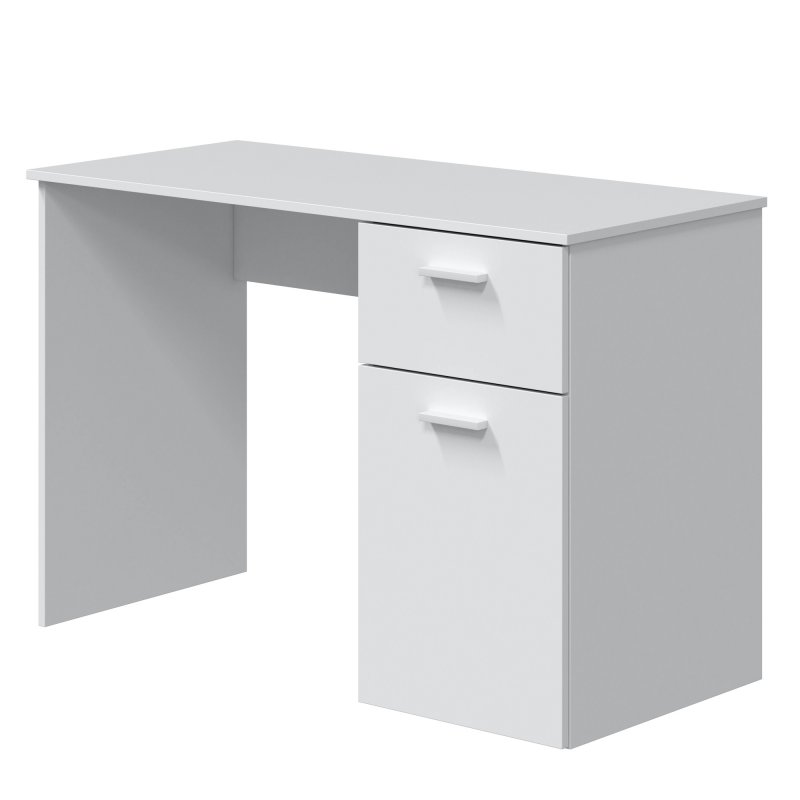 VS VentaStock Huelva Escritorio con Cajones 108cm Blanco