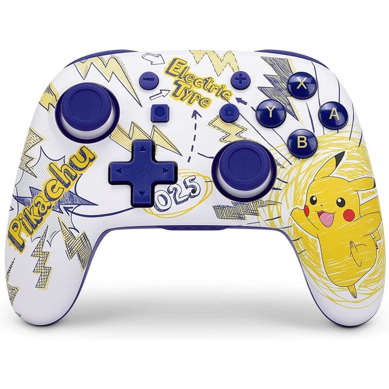 Manette de jeu sans fil PowerA Pokemon Pikachu 025 pour Nintendo Switch  (Noir/Jaune) à prix bas