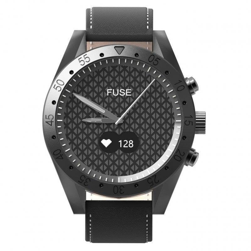 WeePlug Fuse HR Bluetooth 0,49'' OLED Nero Cinturino Pelle IP67 Cardio SpO2