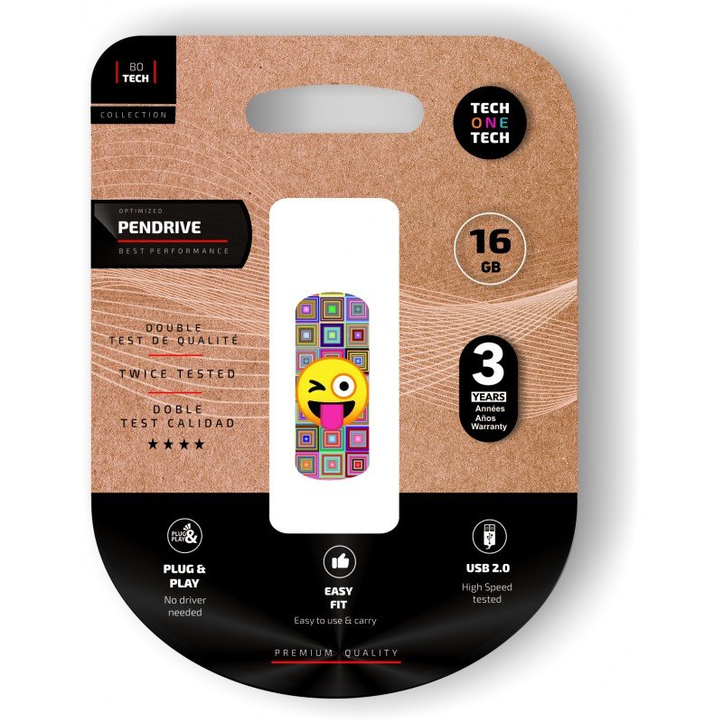 Image of Tech One Tech Emoji Occhiolino 16 GB USB 2.0