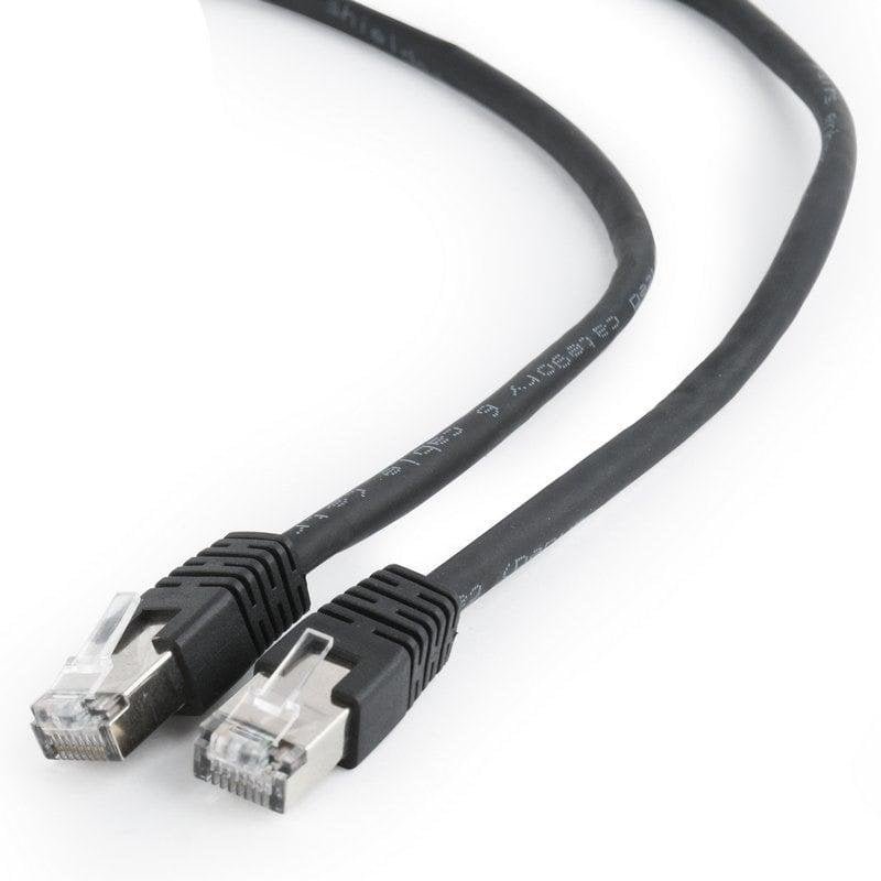Cabo de Rede Gembird PP6-1M/BK Cat6 1m Noir F/UTP RJ-45 Macho