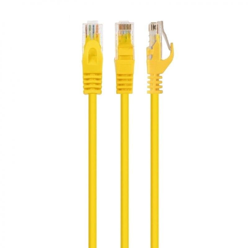 Cable de red Gembird PP6U-0.5M Cat6 UTP 0,5 m amarillo chapado en oro