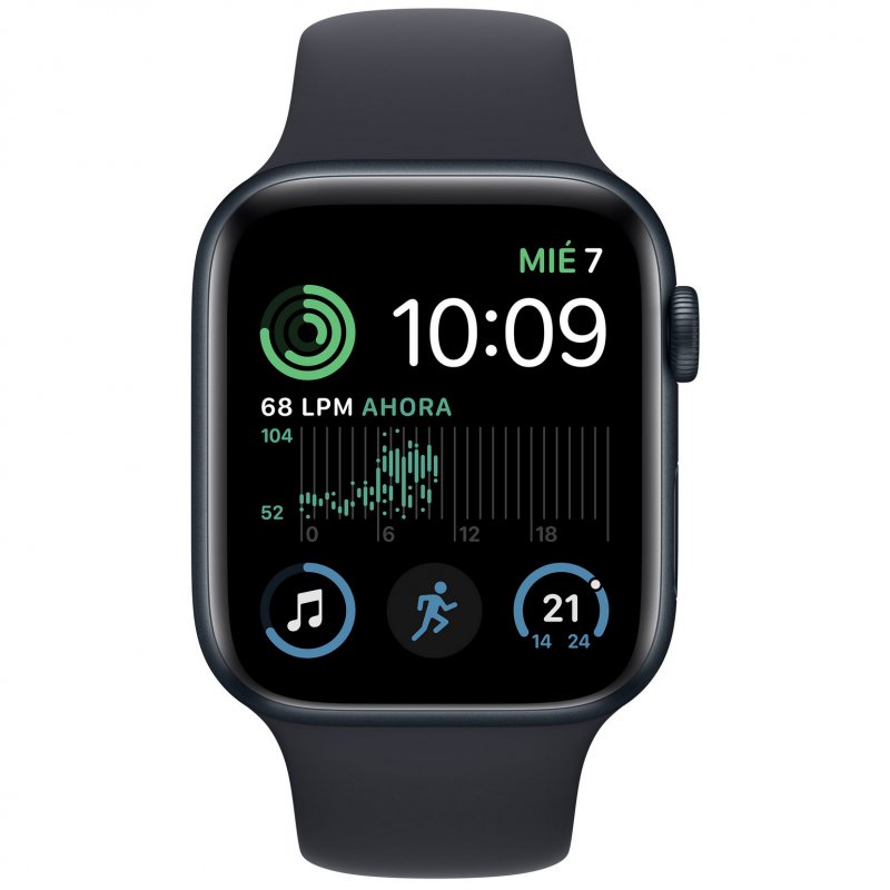 Apple Watch SE GPS 2ª Generación 44mm Aluminio Midnight con Correa