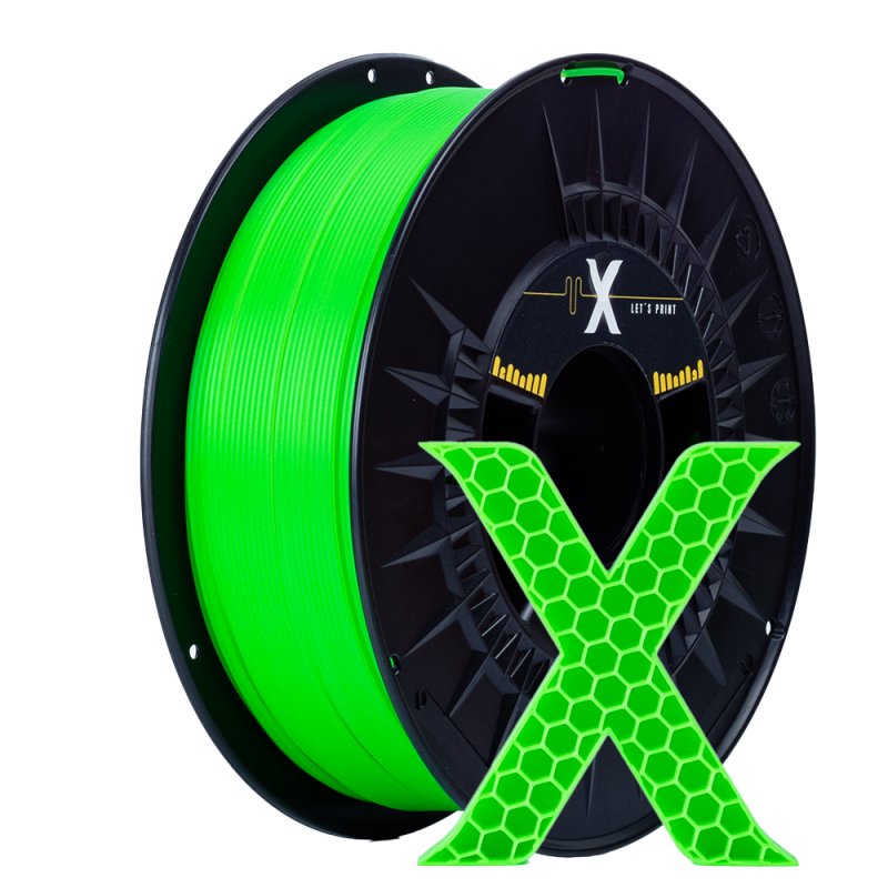 X para imprimir carretel de filamento PLA grama verde 1,75 mm 1 kg