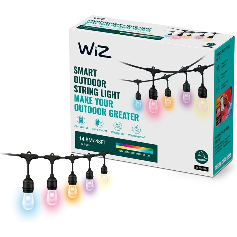 Image of Wiz Outdoor Catena Luminosa Luce Esterna RGB IP65