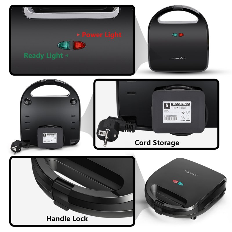 Aigostar Rubik Sandwich Maker 3 en 1 750W