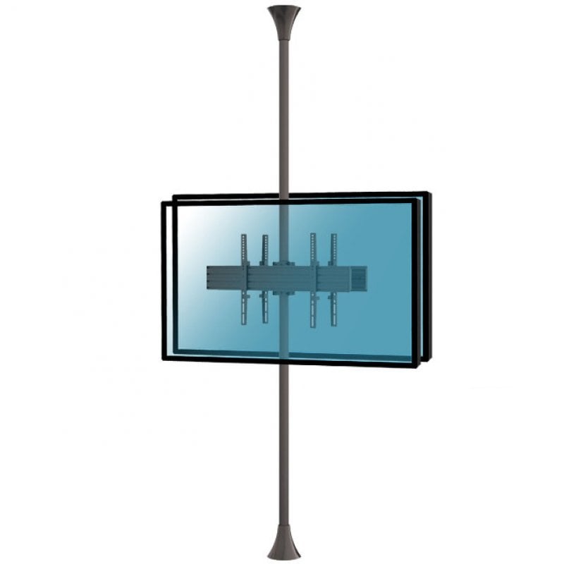 Kimex Soporte de Suelo/Techo Inclinable para 2 Pantallas 32''-75'' VESA 600x400 Máx. 30Kg