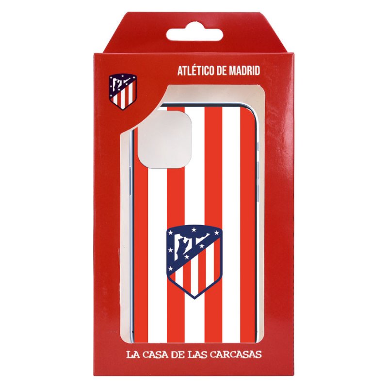 Custodia Per Xiaomi Redmi 10C Atletico Madrid - Cover In Silicone Flessibile Con Licenza Ufficiale, Design Escudo Rojiblanco