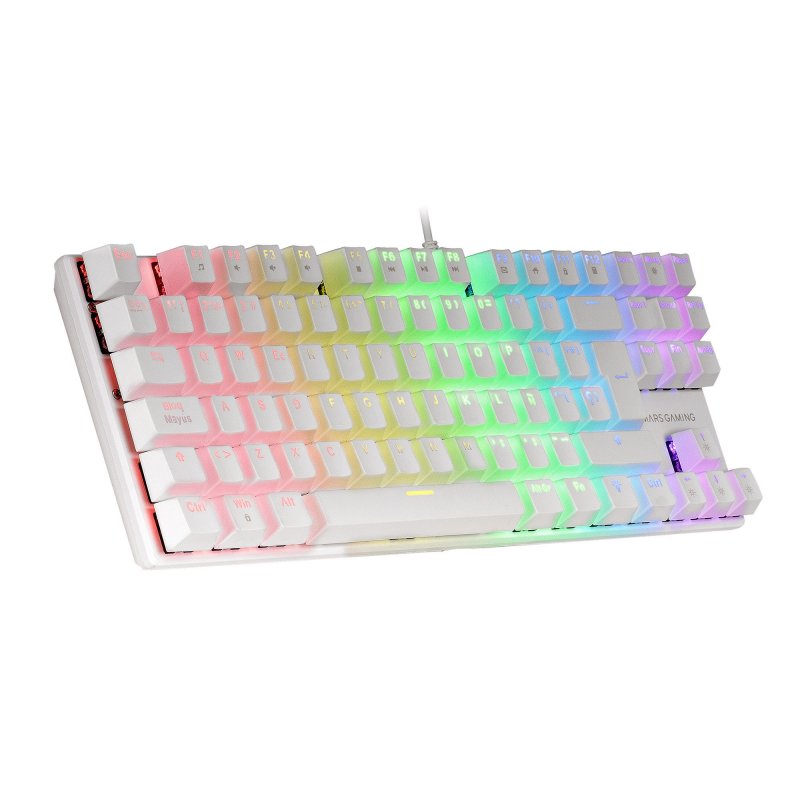 Mars Gaming Mk80 Clavier Usb Azerty Français Blanc - vue 7