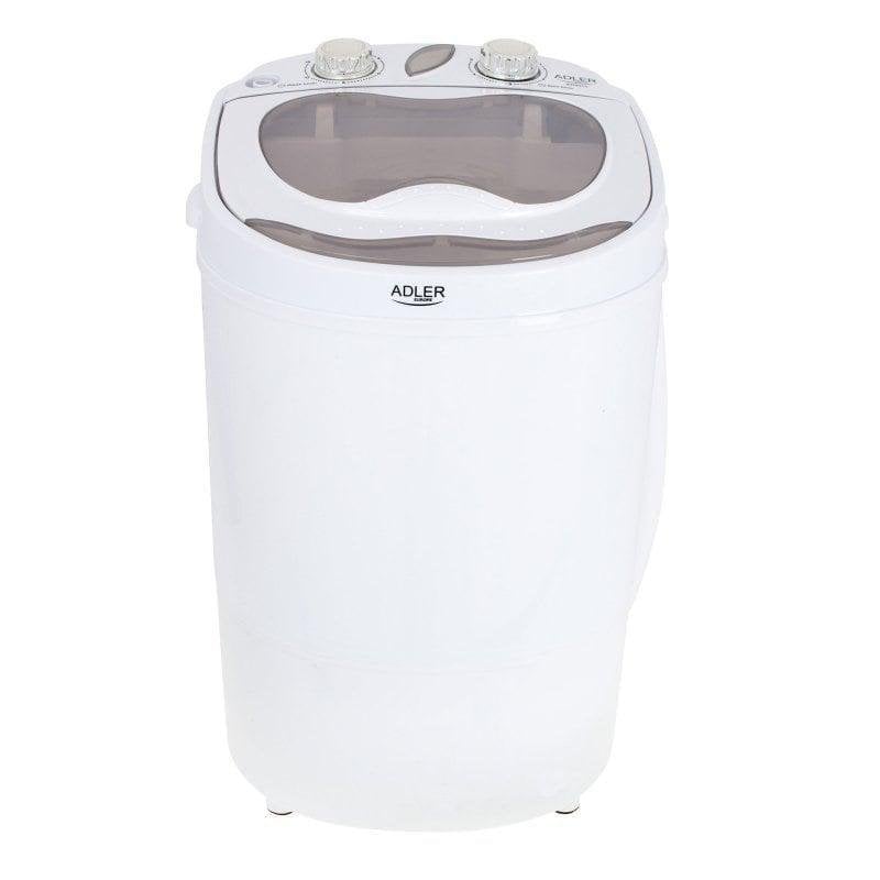 Lavadora carga superior Adler AD 8055 3 kg 580 rpm clase A portátil crema y blanca