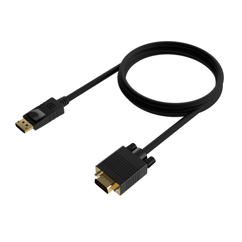 AISENS A125-0135 Convertitore Mini DisplayPort A VGA (SVGA), 15 Cm, Nero, Plug & Play, Connettori Dorati