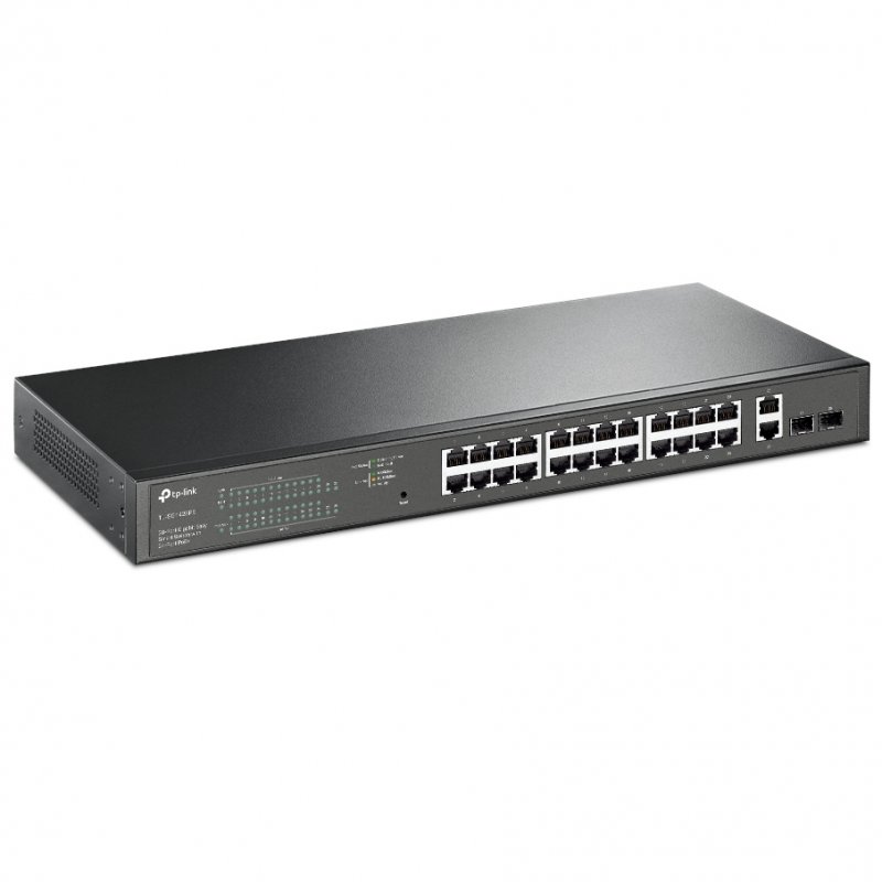 Switch TP-Link TL-SG1428PE 24 Porte PoE+ Gigabit – 2 Slot SFP, Budget PoE 250W, Gestione VLAN