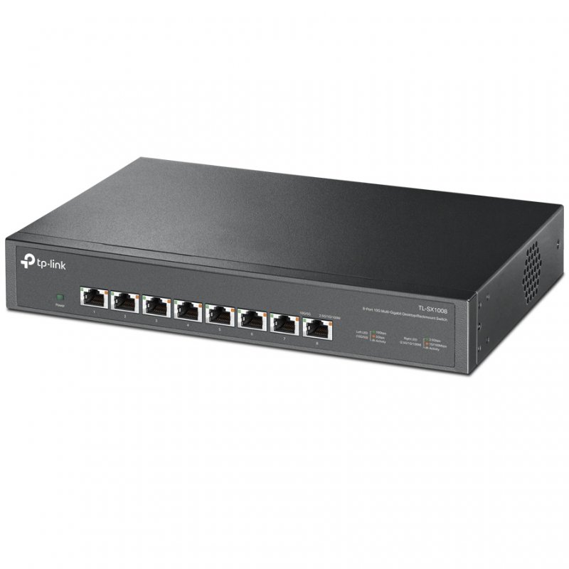 TP Link TL SX1008 Switch 8 Ports 10G 100 1000 10000 Mbps Noir 