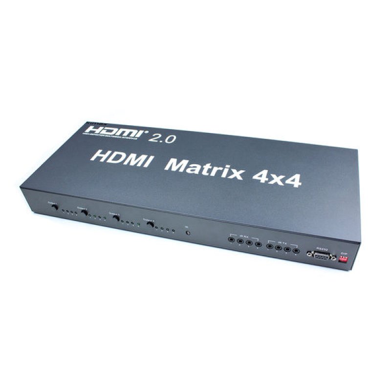 Switch KVM HDMI TESmart 8 Porte, 8 Input 1 Output, 4K 30Hz/60Hz, EDID, Controllo IR E Scorciatoie, Rack Incluso, 8 Cavi