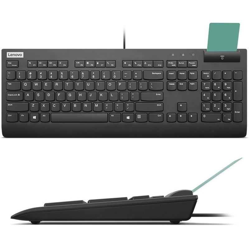 Lenovo Smartcard II Teclado Con Lector De Tarjetas Inteligentes Negro Lenovo Smartcard II Teclado Con Lector De Tarjetas Inteligentes Negro