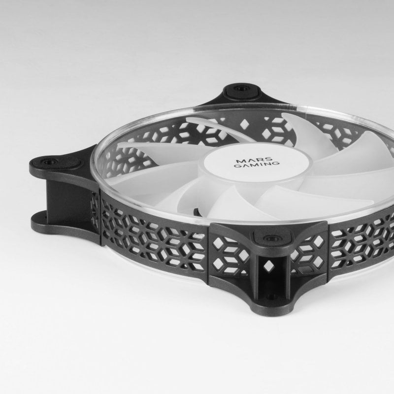 Mars Gaming MFDUO FRGB Lüfter Kit - 2x Rainbow 360° Beleuchtung, Superleise & Flexibel Anschließbar