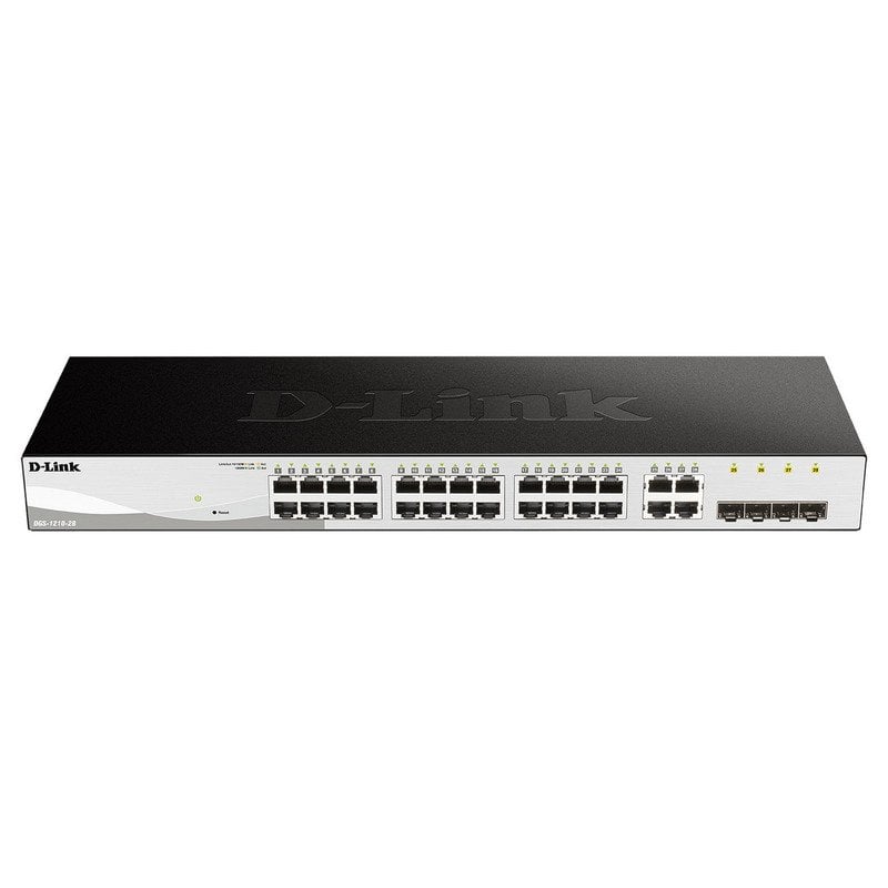 Image of Switch gestito D-Link DGS-1210-28/E Smart+ 24 porte Gigabit Ethernet + 4 porte combinate 1000BASE-T/SFP