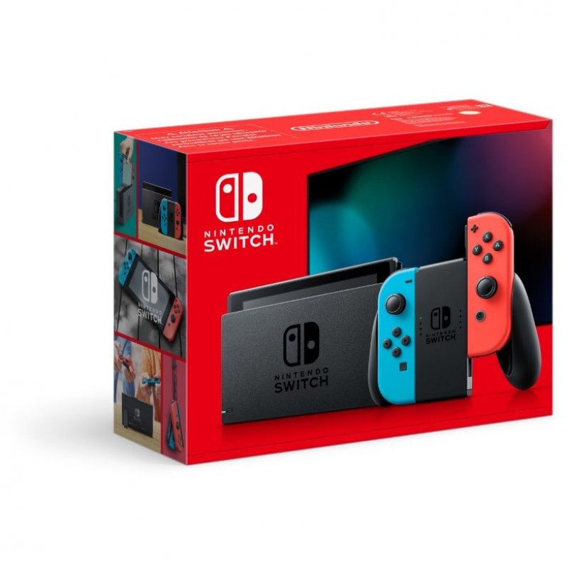 Image of Nintendo Switch Rosso Neon/Blu Neon [ed.2022], schermo 6.2 pollici