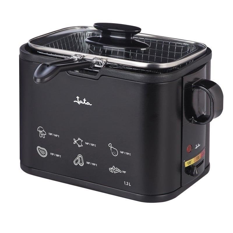 Friteuse Jata FR5600 1,3L 1000W Noir Compacte Antiadhésive