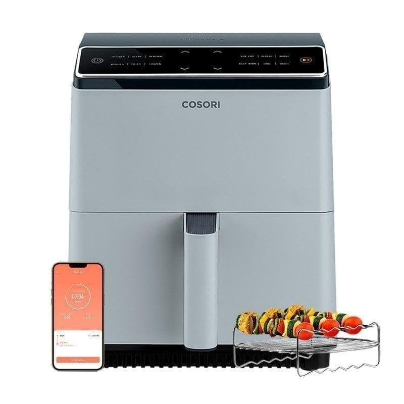 Airfryer Cosori Dual Blaze Chef Edition 6,4L 1700W Dubbele Verwarmingselementen WiFi Metallic Grijs