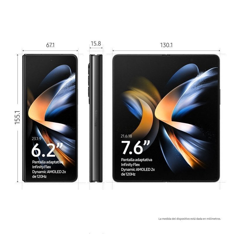 Galaxy Z Fold4 12GB 256GB au SIMフリー Samsung Galaxy Z Fold4 12/256 GB Nero Gratis Ricondizionato