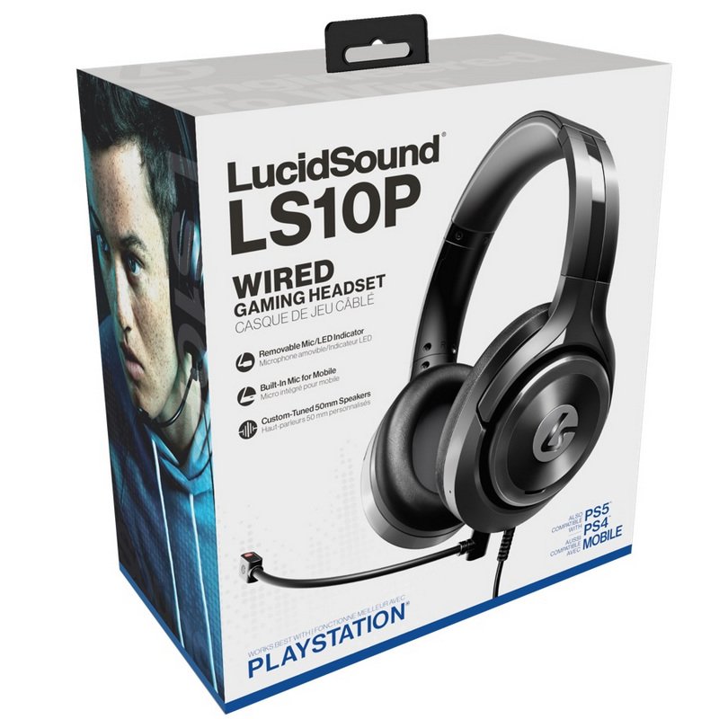 LucidSound LS10P Auriculares Gaming Negros para PS4/PS5/PC