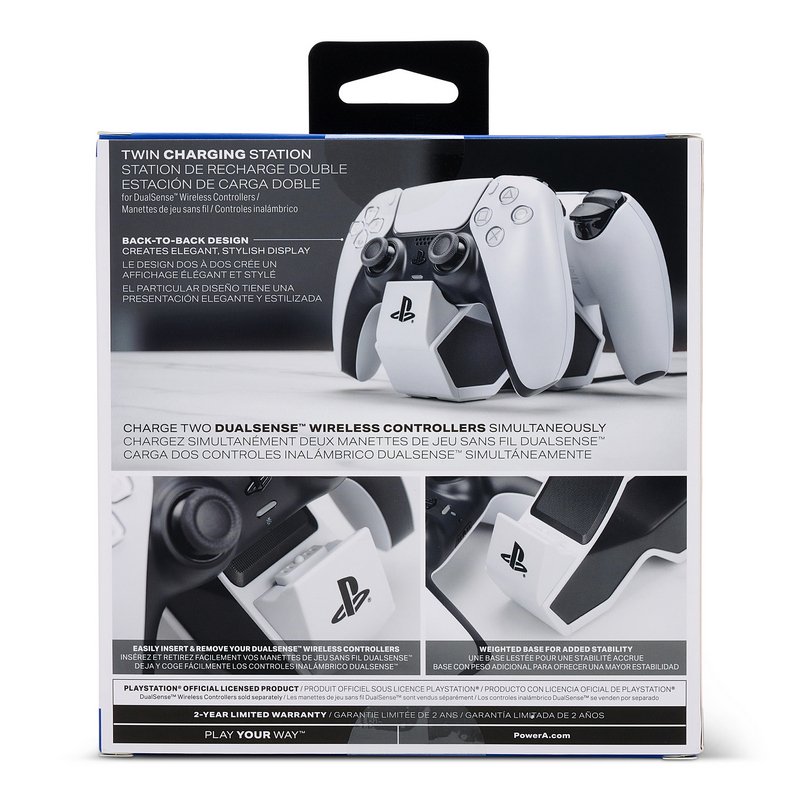 PDP Metavolt Cargador Dual Blanco para Mandos PS5